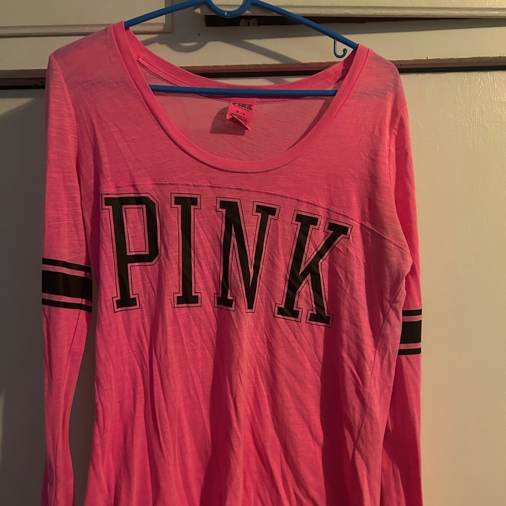 PINK long sleeve pink shirt